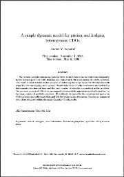 Dynamic Model for Pricing and Hedging Heterogenous CDOs