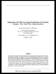 Exposure & CVA for Large Portfolios of Vanilla Swaps: The Thin-Out Optimization