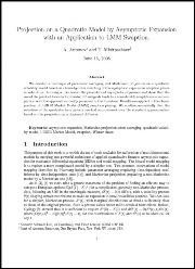 Projection on a Quadratic Model by Asymptotic Expansion with an Application to LMM Swaption