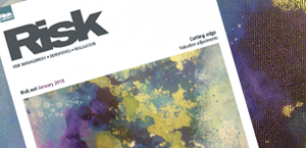 mockup of Risk magazine